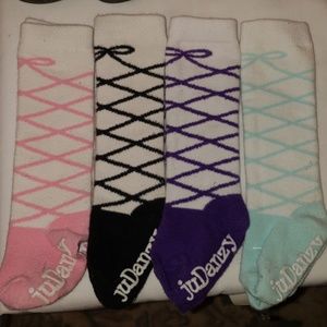 💗juDanzy Slip Resistant Ballet Slipper print sock